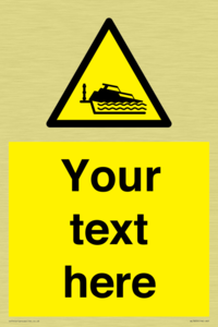 Custom warning grounding cruiser on lock cill